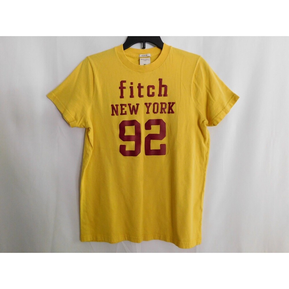 Abercrombie T-shirt fitch yellow short sleeve kids Youth Size XL